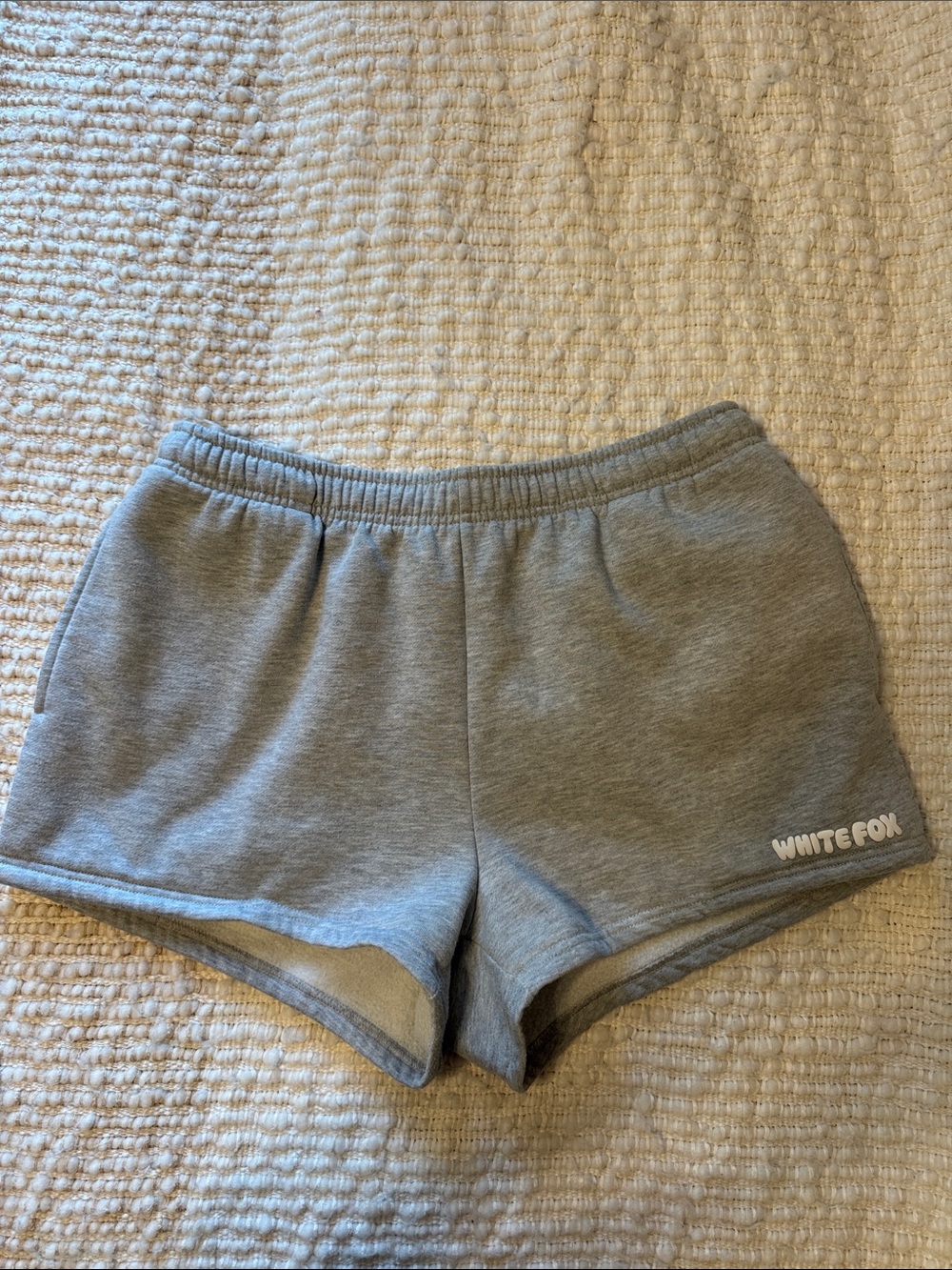 White Fox Boutique Gray Athletic Fleece Shorts